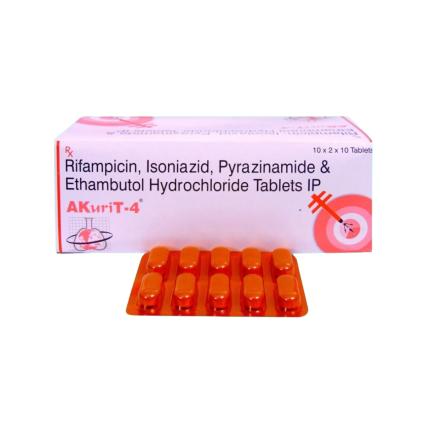 Thuốc Akuri-4 - Điều trị lao, nhiễm khuẩn nặng hộp 200 viên