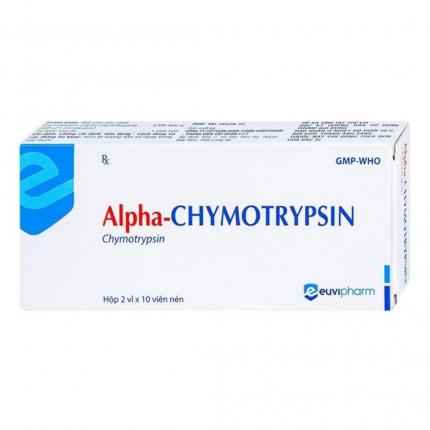 Thuốc Alpha-Chymotrypsin 4200Iu Euvipharm giảm phù nề