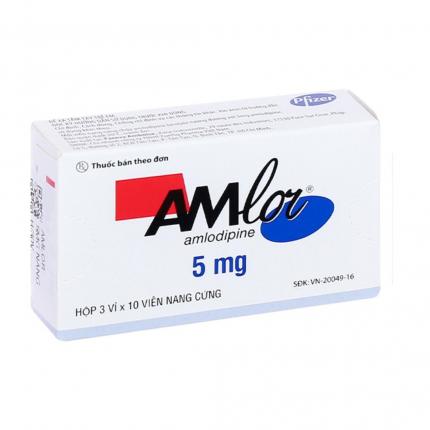 Thuốc Amlor 5mg Chống đa thắt ngực