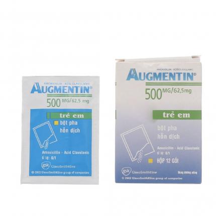 Thuốc Augmentin 500mg Điều trị nhiễm khuẩn