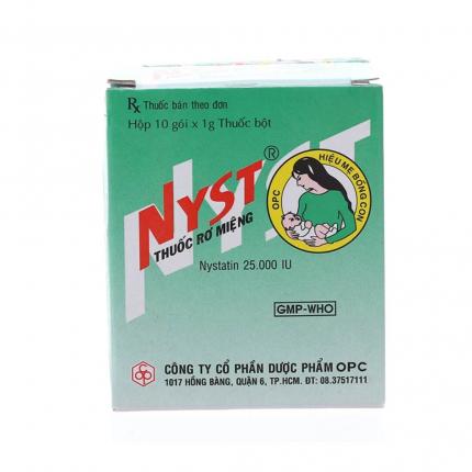 Thuốc bột Nyst 25000 IU