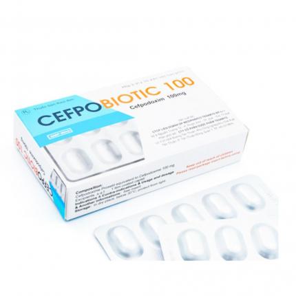 Thuốc Cefpobiotic 100mg Điều trị viêm họng, viêm amidan