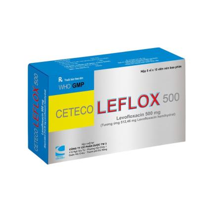 Thuốc Ceteco Leflox 500mg - Trị nhiễm khuẩn do các vi khuẩn nhạy cảm ...