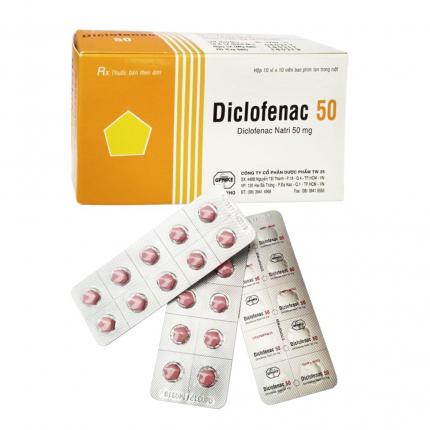 Thuốc chống viêm Diclofenac 50mg Uphace