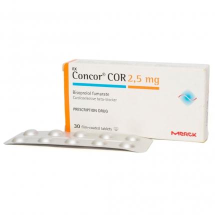 Thuốc Concor 2,5mg Điều trị huyết áp