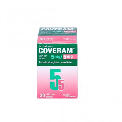 Mặt trước Coveram 5mg/5mg