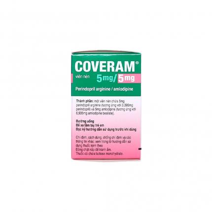 Mặt bên Coveram 5mg/5mg