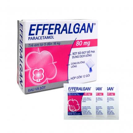 Thuốc Efferalgan 80mg - Điều trị giảm đau, hạ sốt