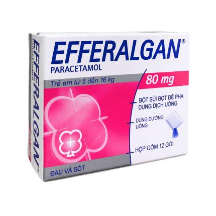 Thuốc Efferalgan 80mg - Điều trị giảm đau, hạ sốt