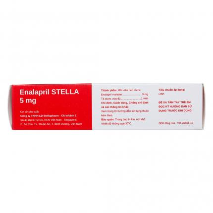 Mặt bên Enalapril stella 5mg