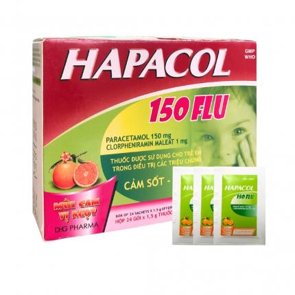 Thuốc Hapacol 150 Flu - Điều trị cảm cúm ở trẻ em