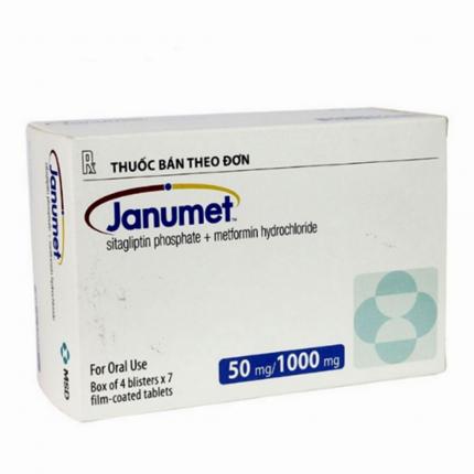 Thuốc Janumet 50mg/1000mg Điều Trị Tiểu Đường