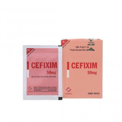 Thuốc kháng sinh Cefixim 50mg Vidipha