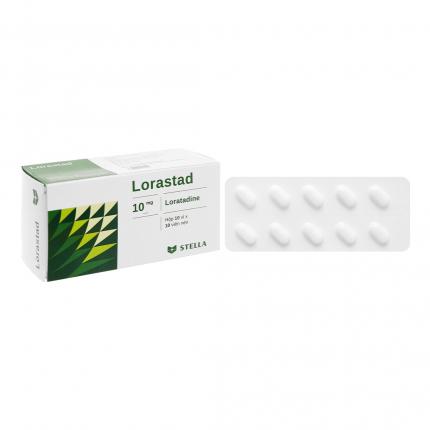 Thuốc Lorastad 10mg hộp 10 vỉ x 10 viên