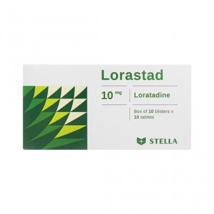 Thuốc Lorastad 10mg hộp 10 vỉ x 10 viên