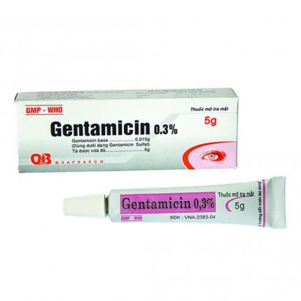 Thuốc mỡ tra mắt Gentamicin 03%