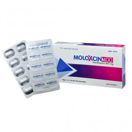 Thuốc Moloxcin 400Mg Dhg trị nhiễm khuẩn do vi khuẩn