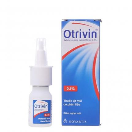 Thuốc nhỏ mũi Otrivin 0,1% người lớn (xịt)