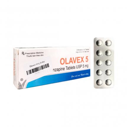 Thuốc Olavex 5 - Điều trị tâm thần phân liệt, bệnh lưỡng cực