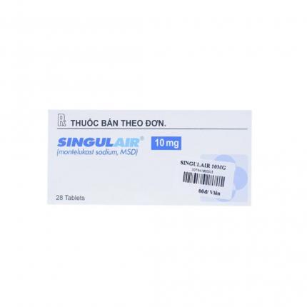 Có những tác dụng phụ nào có thể xảy ra khi sử dụng thuốc Singulair 10mg?
