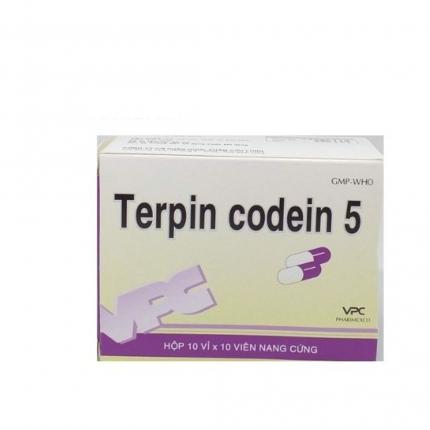 Thuốc Terpin Codein 5mg giảm ho