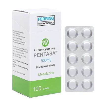 Thuốc viêm loét trực tràng Pentasa 500mg