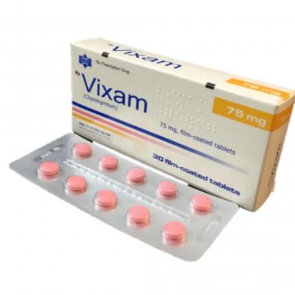 Thuốc Vixam 75mg Kháng Tiểu Cầu, Giảm Nguy Cơ Đông Máu