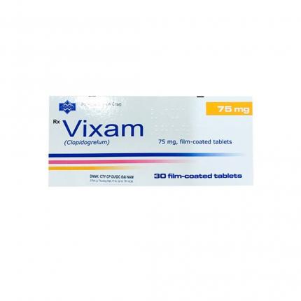 Thuốc Vixam 75mg Kháng Tiểu Cầu, Giảm Nguy Cơ Đông Máu