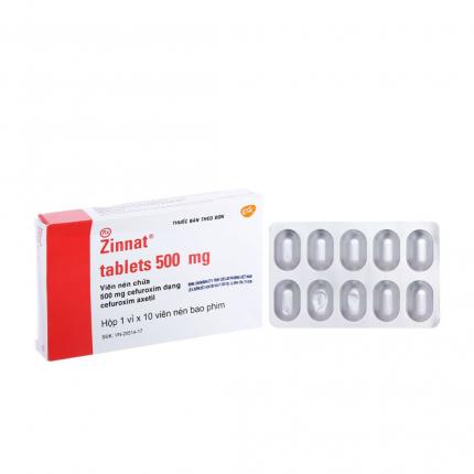 Thuốc Zinnat tablets 500mg