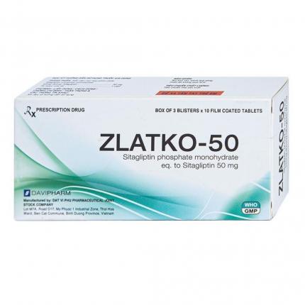 Thuốc Zlatko 50mg Điều Trị Tiểu Đường Tuýp 2