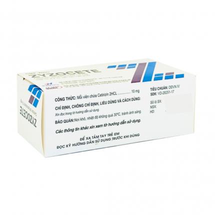 Thuốc Zyzocete 10mg - Điều trị viêm mũi dị ứng