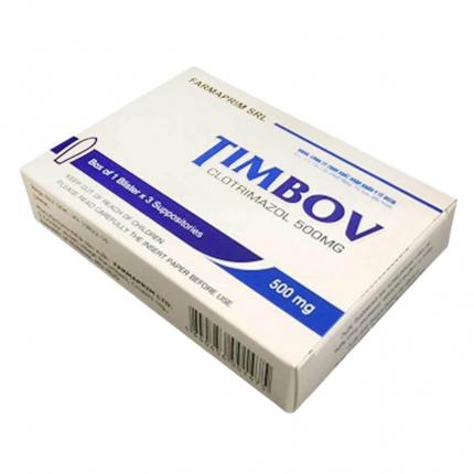 Timbov Clotrimazol 500mg hộp 1 vỉ x 3 viên đặt Farmaprim Srl