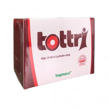 Tottri - Hỗ trợ điều trị trĩ nội, trĩ ngoại hộp 15 gói