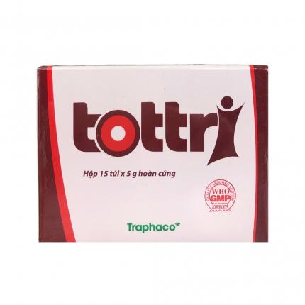 Tottri - Hỗ trợ điều trị trĩ nội, trĩ ngoại hộp 15 gói