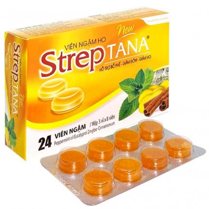 Viên ngậm ho Streptana