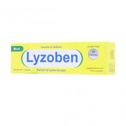 Viên ngậm Lyzoben - Giảm ho, đau rát họng