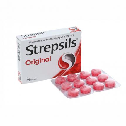 Viên Ngậm Strepsils Original Đỏ