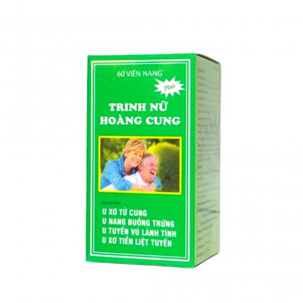 Mặt trước hộp Viên trinh nữ Hoàng Cung 60 viên