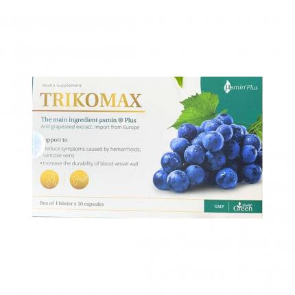 Viên uống Trikomax - Hỗ trợ điều trị bệnh trĩ hộp 10 viên