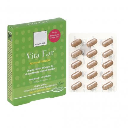 Vita Ear - Tăng cường tuần hoàn máu não hộp 1 vỉ x 15 viên