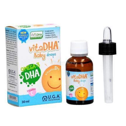 VitaDHA Baby Drops có ống chia liều sẵn