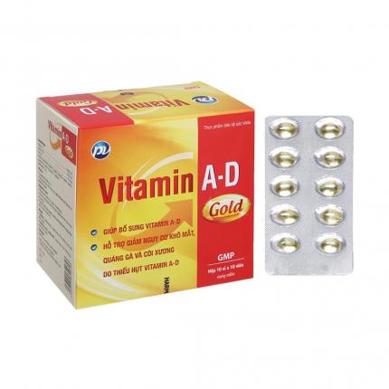 Vitamin A-D Gold - Hỗ trợ nguy cơ khô mắt, còi xương