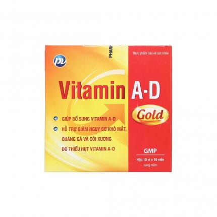 Vitamin A-D Gold - Hỗ trợ nguy cơ khô mắt, còi xương