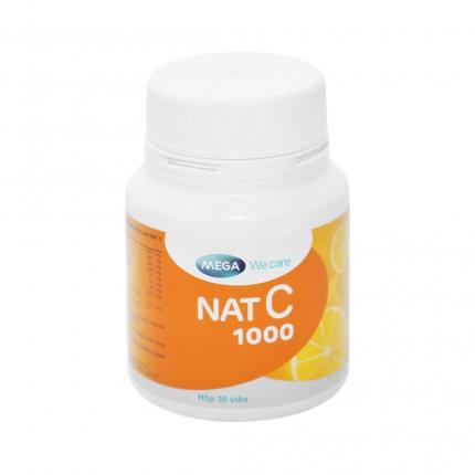 Vitamin C Nat 1000 Lọ 30 viên - Tăng cường đề kháng