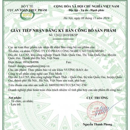 Giấy công bố sản phẩm