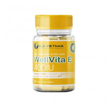 Lọ 30 viên uống WellVita E hỗ trợ làm đẹp da