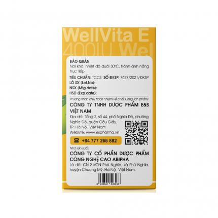 WellVita E - Làm đẹp, sáng da, hạn chế lão hóa da