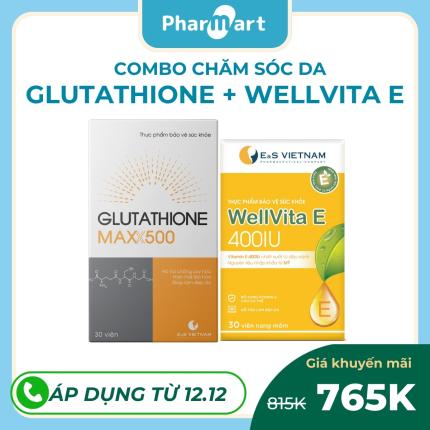 Glutathione Maxx 500 + Wellvita E