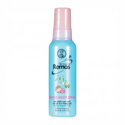 Xịt Xua Muỗi Cho Bé Từ 6 Tháng Tuổi Remos Baby Spray Khuynh Diệp Rohto 60ml