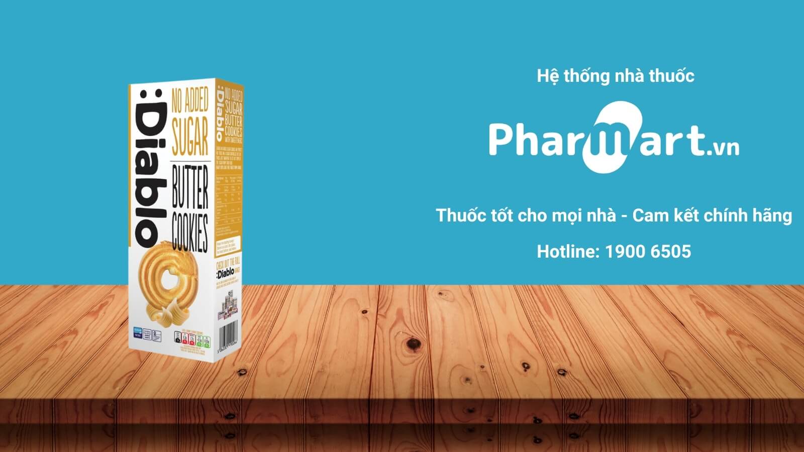 Mua Bánh Diablo Cookies bơ mềm không đường chính hãng tại Pharmart.vn